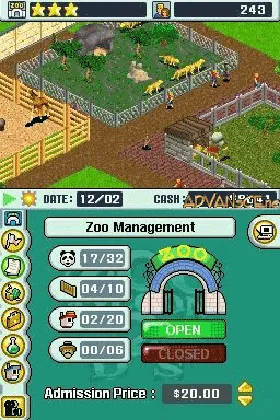 Zoo Tycoon 2 DS (USA) screen shot game playing